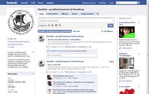 Handels- og Søfartsmuseets Facebook-profil