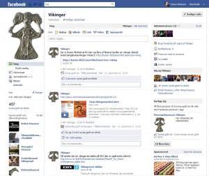 Vikingesiden på Facebook